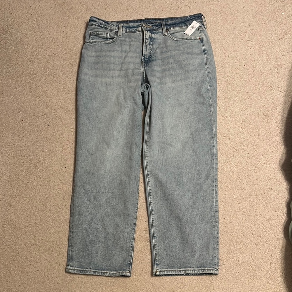 NWT high rise loose secret smooth pocket jeans